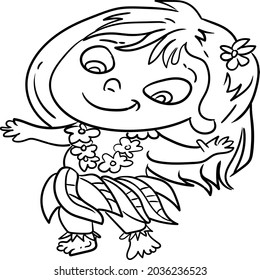 213 Hawaiian little girl Stock Illustrations, Images & Vectors ...