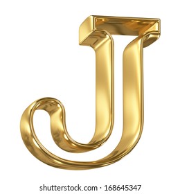 3d Cute Gold Metal Letter J Stock Illustration 446546761 | Shutterstock