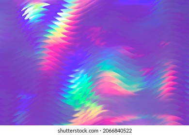 Holographic abstract very peri color the year 2022 background  Rainbow neon glass texture pattern  Colorful holograph purple foil overlay