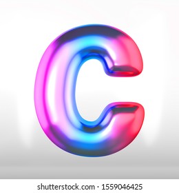 Metallic Shiny Holographic Candy Letter G Stock Illustration 1017993697