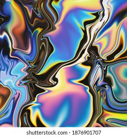 Holographic and Metallic Liquid Painting