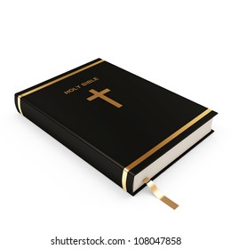 Holy Bible Isolated On White Background Stock Illustration 108047858 ...