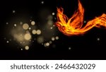 Holy Spirit Dove In Fire Illustration Background