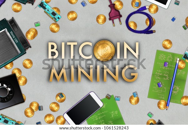 Home Bitcoin Mining Electric Tools On Stock Illustrati!   on 1061528243 - 