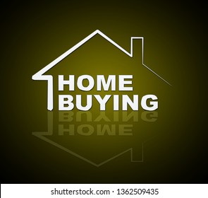 Home Buying Guide Icon Depicts Evaluation Of Buying Real Estate. Purchasing Guidebook And Information - 3d Illustration