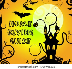 Home Buying Guide Icon Depicts Evaluation Of Buying Real Estate. Purchasing Guidebook And Information - 3d Illustration