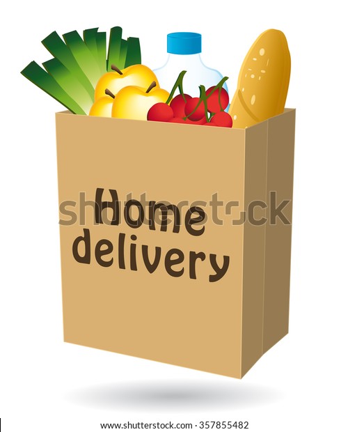 Home delivery shopping bag\
icon I.