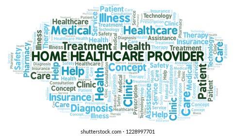 Home Healthcare Provider Word Cloud.