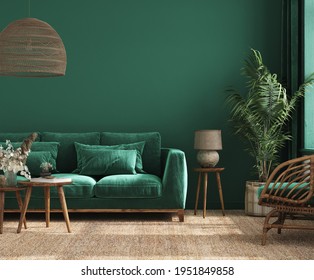 home interior background green sofa 260nw 1951849858
