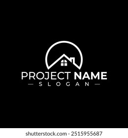 Home Logo Design | Vector Illustration for Real Estate, Interior Design, Construction Companies, and Home Services | Professional Logo for Branding, E-commerce, Print, and Digital Media | Modern - Powered by Shutterstock