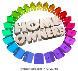 Home Owners Buyers Houses Association Neighborhood 3d Illustration