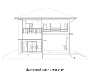 House Line Drawing Images Stock Photos Vectors Shutterstock