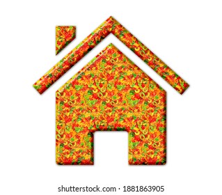 Home Real Estate Icon Logo Jellybeans Yummy Sweets Colorful Jelly, 3d Illustration