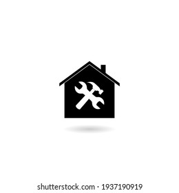 Home Repair Icon With Shadow