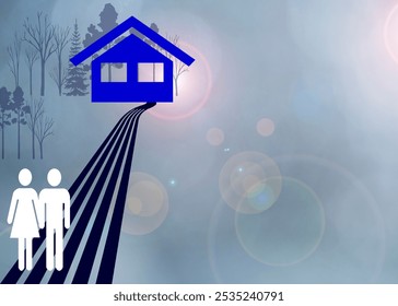 Home sweet home concept start harmony and unity together background - Powered by Shutterstock