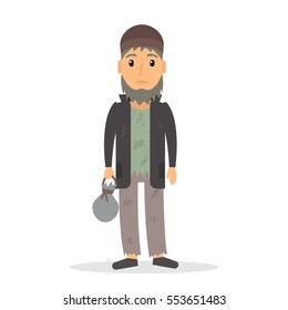 Homeless Man Cartoon Images Stock Photos Vectors Shutterstock