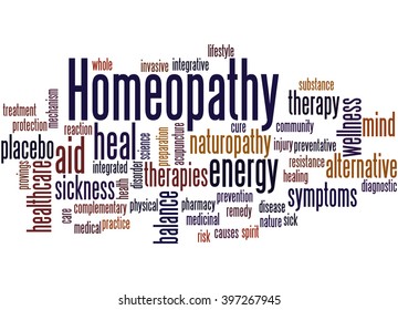 Homeopathy Word Cloud Concept On White Stock Illustration 397267945 ...