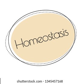 homeostasis stamp on white
