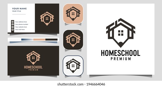 Homeschooling Logo Design With Business Card