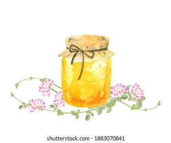Honey and Chinese milk vetch flowers