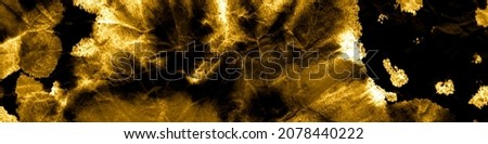 Honey Dirty Art Painting. Metal Black Tie Dye Cloth Print. Spotted Batic Silk Cloth. Shiny Dark Background. Black Gold Bohemian Hand Dye. Funky Dark Background.