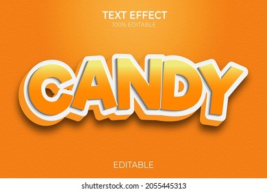 Honey ,food, Candy text effect template with 3d bold style and Editable 3D Text Effects Template use for logo and business brand