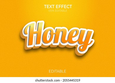 Honey ,food, Candy text effect template with 3d bold style and Editable 3D Text Effects Template use for logo and business brand - Powered by Shutterstock