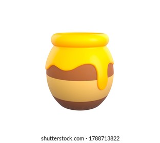 Honey Jar 3d Rendering Stock Illustration 1788713822 | Shutterstock