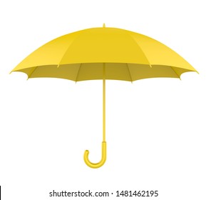 Hong Kong Umbrella Movement Illustration. 3D Rendering