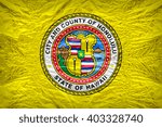 Honolulu flag pattern overlay on floyd of candy shell, vintage border style