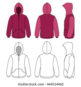 Download Hoodie Templates Side High Res Stock Images Shutterstock