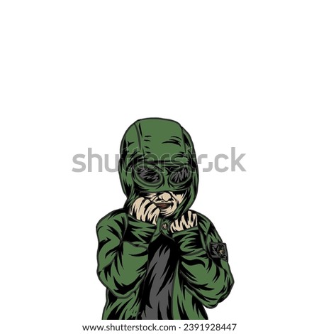 hooligans illustration that I made myself for your clothing brand needs