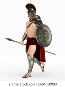 Hoplite soldier from ancient Greece
Computer generated 3D illustration