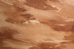 Horizontal Brown Watercolor Background