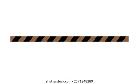 horizontal caution type isolated on white background