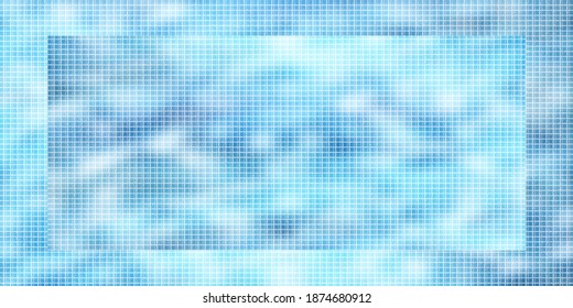 horizontal light dark rectangle with white grid isolated alongwith blue sky bacdground gladd effect glazed wall tile design is a plan or specification for the construction of an object .