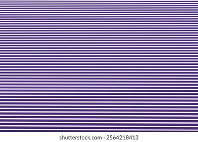 horizontal line pattern background purple and white, linear diminishing perspective, full frame