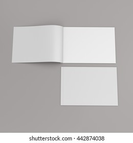 horizontal magazines. 3D rendering