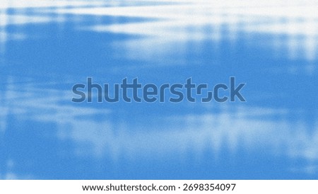 Horizontal pixelated glitch effect on a blue noisy background.