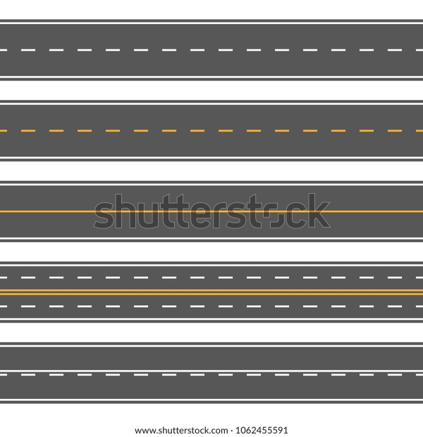 水平直線道路 現代のアスファルト反復式高速道路 道路用アスファルトストレート 道路用道路用イラスト のイラスト素材