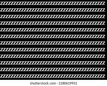 Horizontal Stripes Motif That Seems Unique And Strange But Beautiful With A Black And White Color Combination