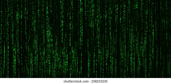 Horizontal Vivid Matrix Neo Cyberpunk Hacker Terminal Abstraction Background Backdrop