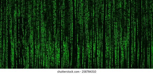 Horizontal Vivid Matrix Neo Cyberpunk Hacker Terminal Abstraction Background Backdrop