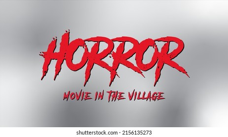 Horror Movie In The Village Text Effect