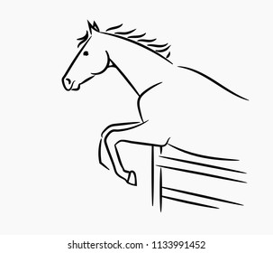 Horse Head Graphic Logo Template Raster Stock Illustration 1133991452 ...