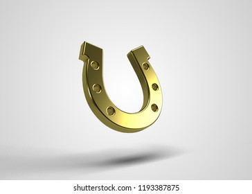 Horse Shoe Slots Symbol 3D Render