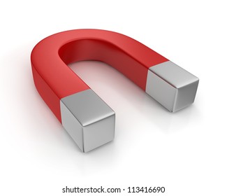 Red Magnet Isolated On White Background Stock Illustration 215876323 ...