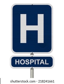 United Kingdom Hospital Road Sign Stock Vector (Royalty Free) 385577104