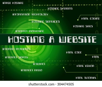 Hosting A Website Representing Webhosting Domain And Www