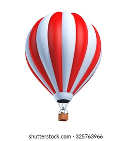 Hot Air Balloon 3d Illustration